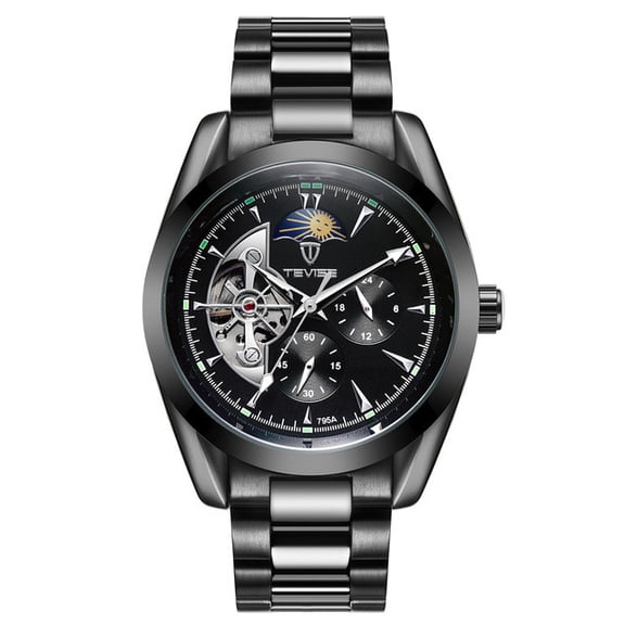 Explojoy Classic Luxury Watch – Mechanical Movement, Luminous Hands, Waterproof Construction