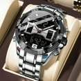 thumbnail image 1 of Explojoy Digital Quartz Timepiece – LED Interface, Weekday & Date Display, Sporty Look, 1 of 9