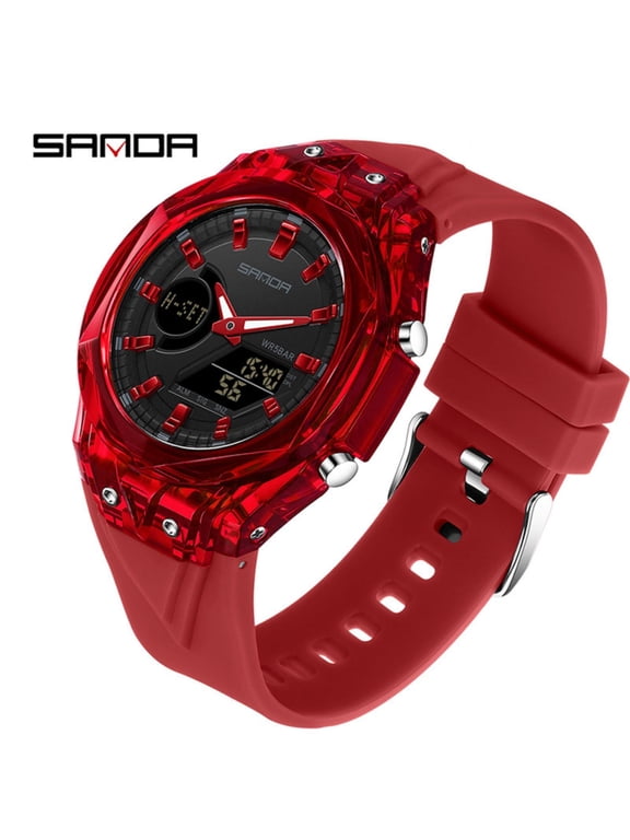Digital Sport Watch – Unisex Teen Waterproof Wristwatch with Alarm & Countdown Timer