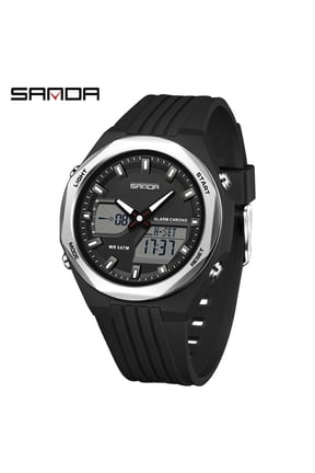 Digital Sports Watch – Waterproof, Shockproof, Chronograph, World Time for Men & Women
