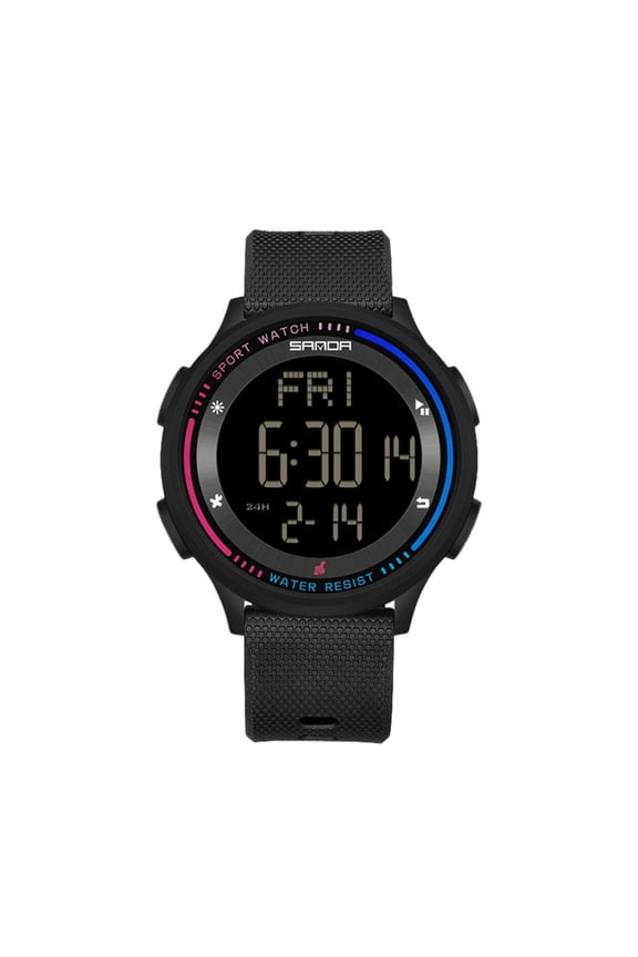 Durable Unisex Sports Digital Watch – Waterproof Teen Wristwatch, Big LED Display, Alarm Function