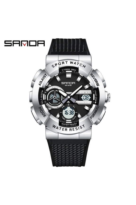 Durable Waterproof Digital Watch – Teenagers Sports Wristwatch with LED Backlight & Alarm