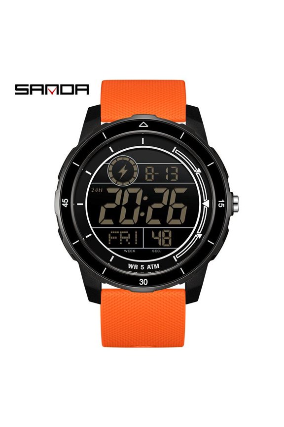 Luminous Square Sports Watch – Waterproof Digital Display with Alarm and Timer