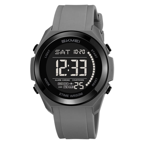 Explojoy Men’s Waterproof Digital Sport Watch – Military Style, Alarm, LED Backlight, Large Face