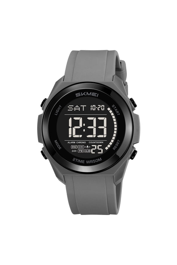 Men’s Waterproof Digital Sport Watch – Military Style, Alarm, LED Backlight, Large Face
