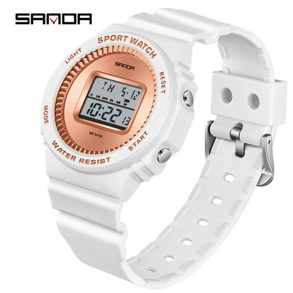 Explojoy Modern Digital Sports Watch – Waterproof Unisex Trendy Style, LED Backlight, Countdown Timer