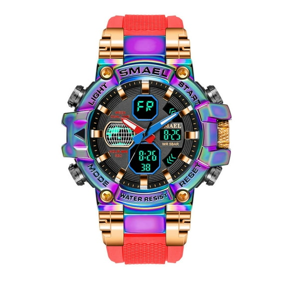 Explojoy Outdoor Electronic Watch – Vibrant Display, Water Resistant, Alloy Build