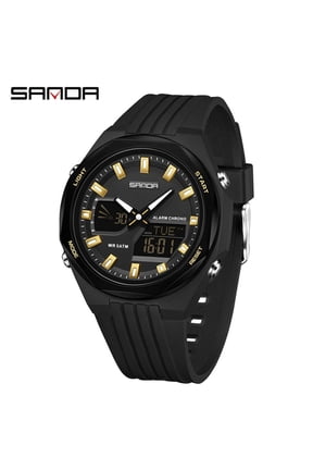 Outdoor Waterproof Chronograph Watch, Digital World Time Sports Watch for Active Lifestyle