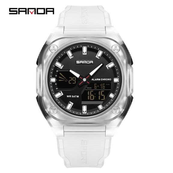Explojoy Stylish Digital Sports Watch – Waterproof Student Wristwatch, LED Display, Alarm & Chronograph