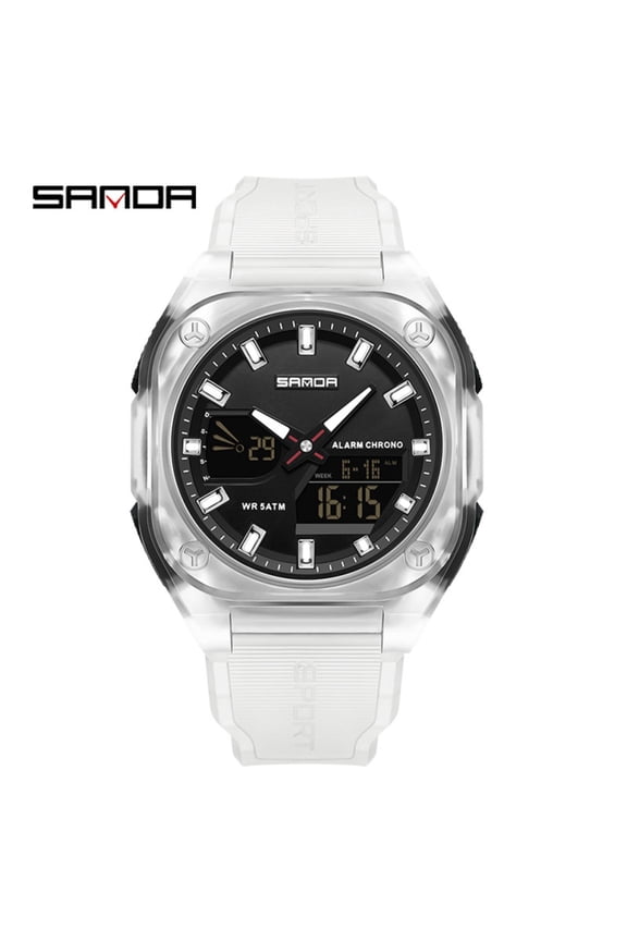Stylish Digital Sports Watch – Waterproof Student Wristwatch, LED Display, Alarm & Chronograph