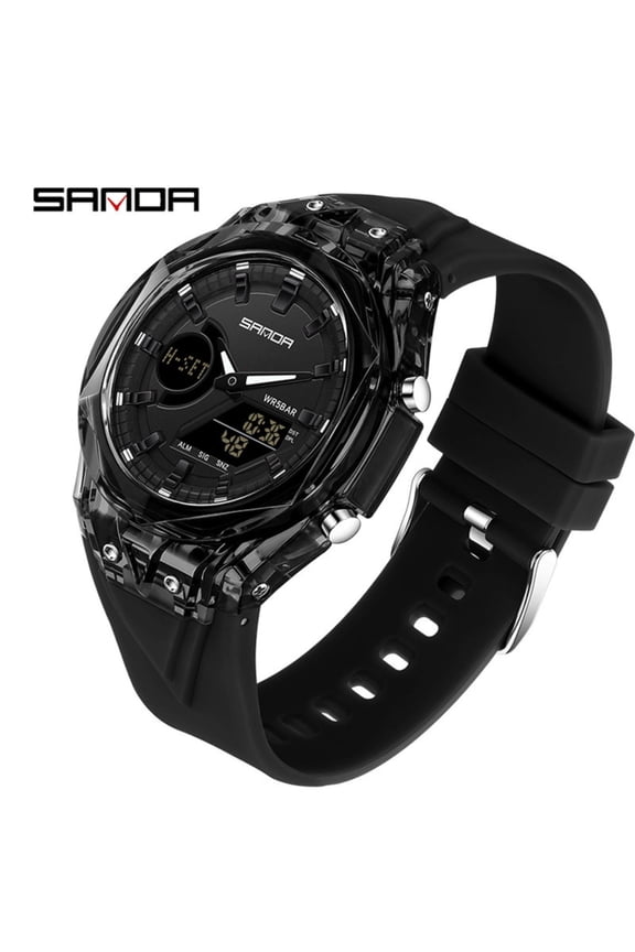 Stylish Digital Sports Watch – Waterproof Unisex Teen Wristwatch, Alarm Clock & Timer Function