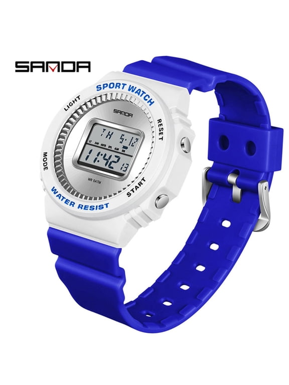 Waterproof Digital Sports Watch – Unisex Student Wristwatch, LED Backlight, Countdown Timer, Trendy Style