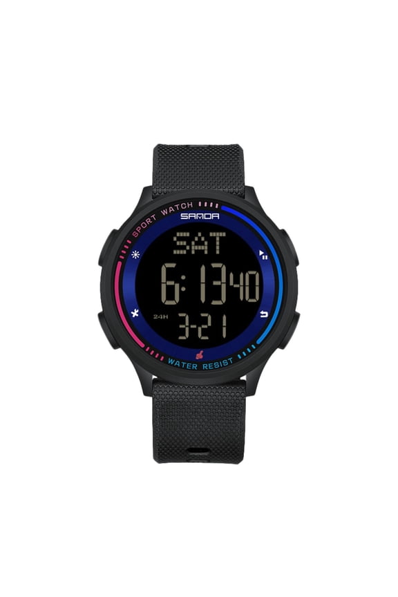 Waterproof Sports Digital Watch for Teens – Big LED Display, Alarm, Night Light, Unisex Style