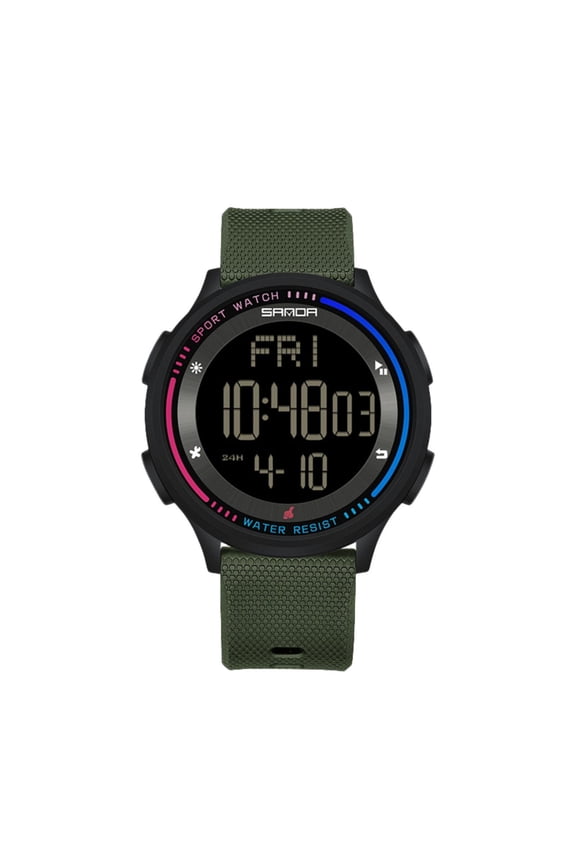 Waterproof Sports Digital Watch for Teens – Big LED Display, Alarm, Night Light, Unisex Style