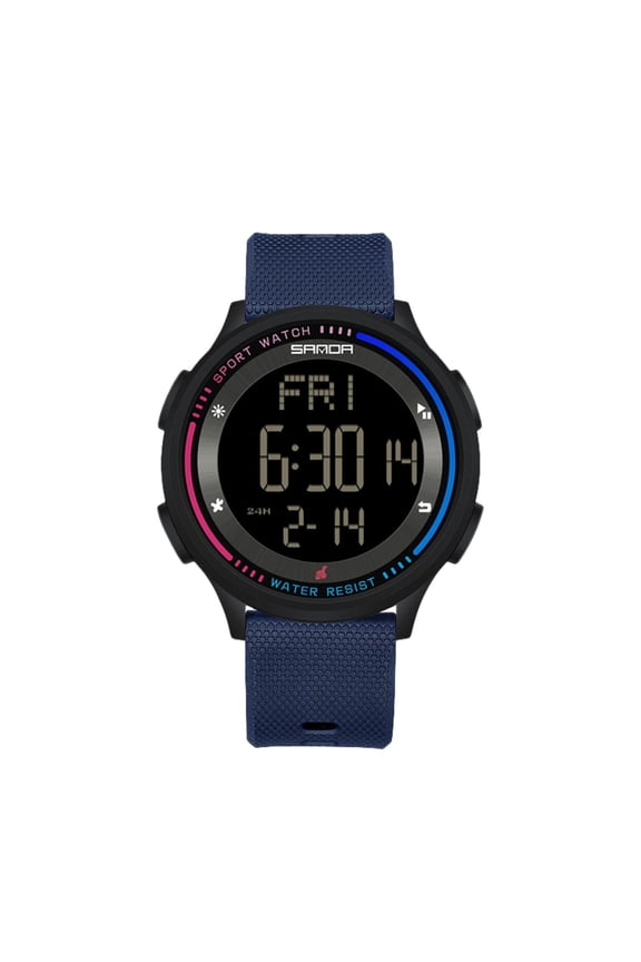 Waterproof Sports Digital Watch for Teens – Big LED Display, Alarm, Night Light, Unisex Style
