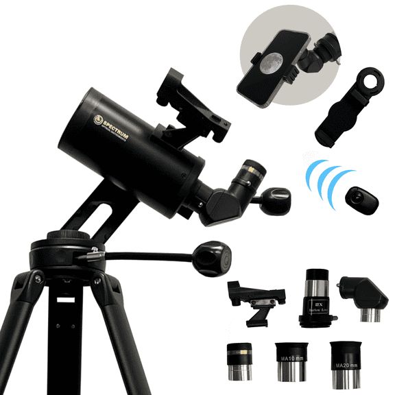 SpectrumOI 70mm Premium Maksutov Telescope for Kids 8-12, Telescope for Beginners, Telescope for Adults, Christmas Gift