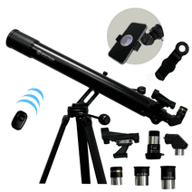 ExploraPro 80AZ Refractor Telescope – 80mm aperture 900mm Focal Length Telescope - Manual Alt-AZ Telescope for with Slow Motion Control on Both Axes – Bonus Smartphone Adapter and remote shutter