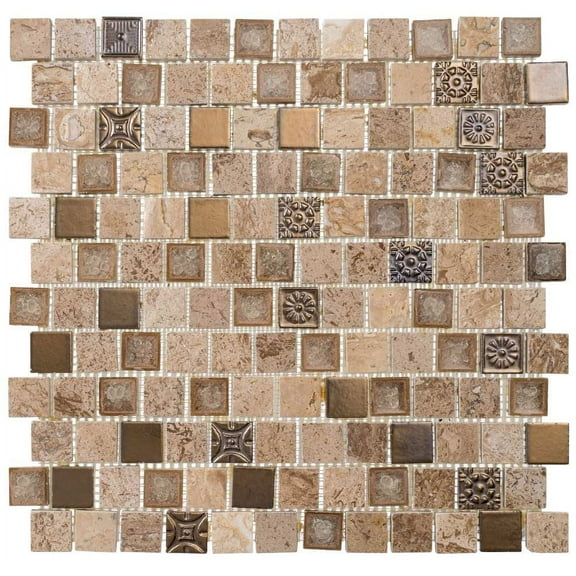 Exploration Italy Naples 1-in. Grid Mosaic Tile