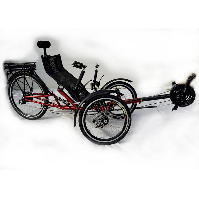 Explore Comfort with the ERT 36 Folding Electric Recumbent Trike