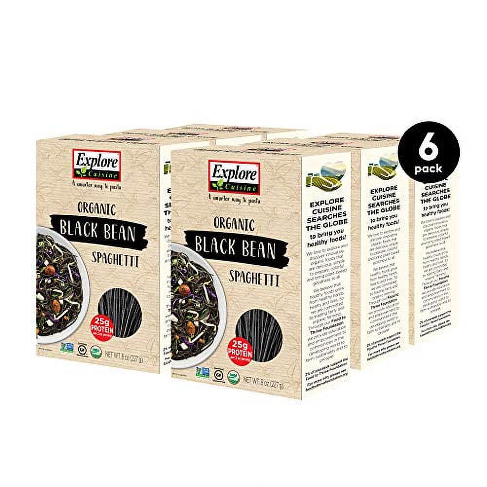 Explore Cuisine Organic Black Bean Spaghetti (6 Pack) - 8 oz