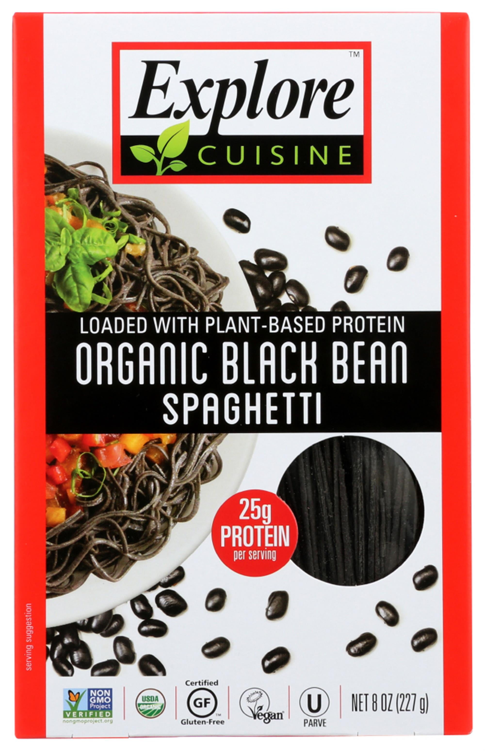 Explore Cuisine Organic Dry Black Bean Spaghetti Pasta, 8oz.