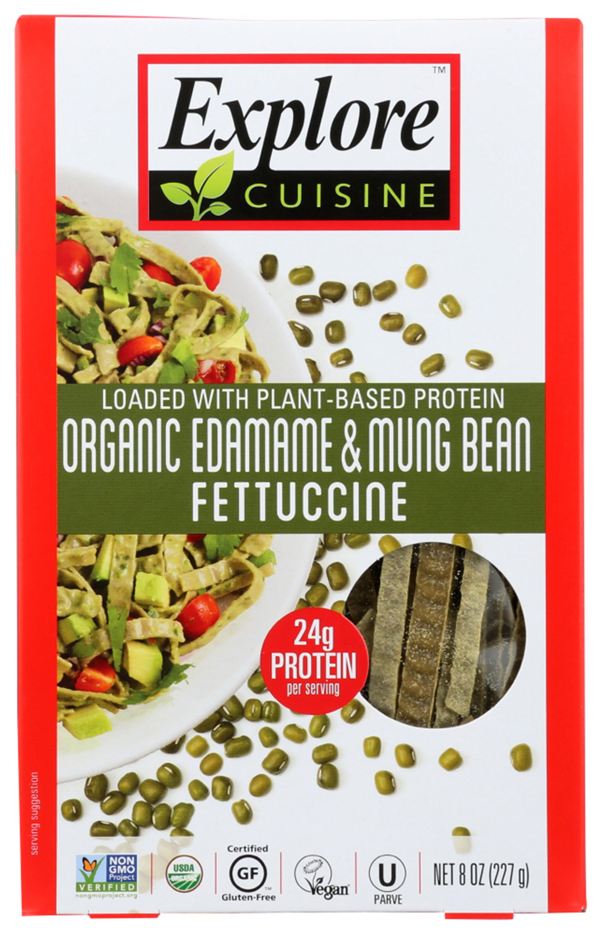 Explore Cuisine Organic Edamame & Mung Bean Fettuccine Pasta, 8 oz