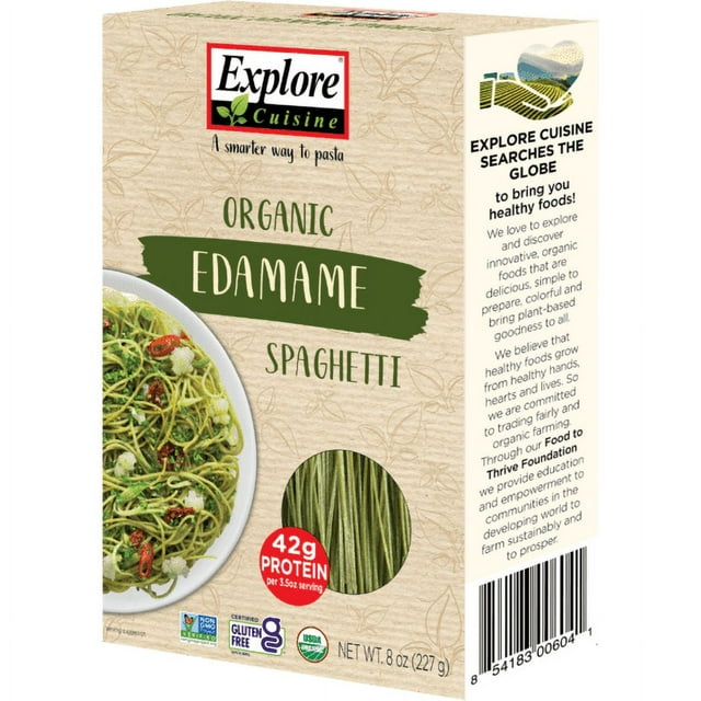 Explore Cuisine Organic Edamame Spaghetti Gluten Free Pasta 8.0