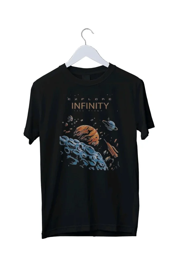 Explore Infinity Planets Themed Graphic T-Shirt Mens Unisex S M L XL 2 3 4 XL