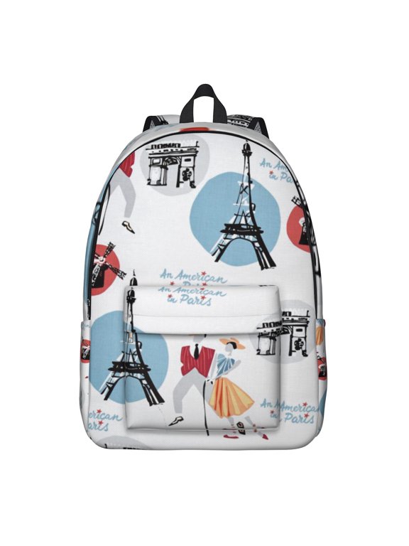 Explore Journey Backpack - Waterproof Vintage Travel Inspired Bookbag, Durable Lightweight Backpack with Double Zippers & Front Pocket (Adventure Ready)