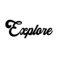 thumbnail image 1 of Explore Metal Wall Sign Home Decor Travel Decorative Accent Cabin Decor Door Hanger Curiosity Travel Metal Wall Art Sign - 3 Sizes / 13 Colors - Indoor Outdoor Gift Made in USA, 1 of 6