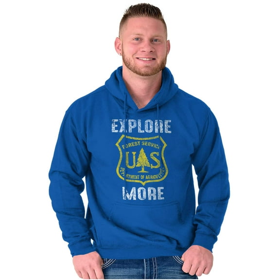 Explore More National Forest Service Hoodie Sweatshirt Women Men Brisco Brands M