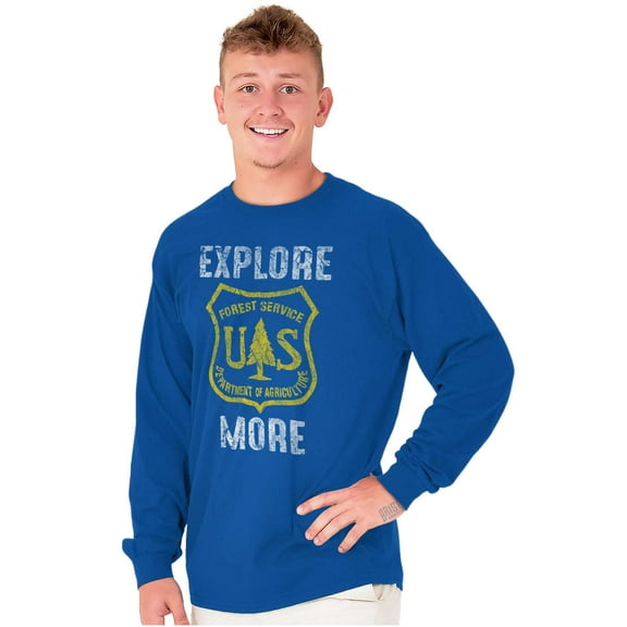 Explore More National Forest Service Long Sleeve TShirt Men Women Brisco Brands L