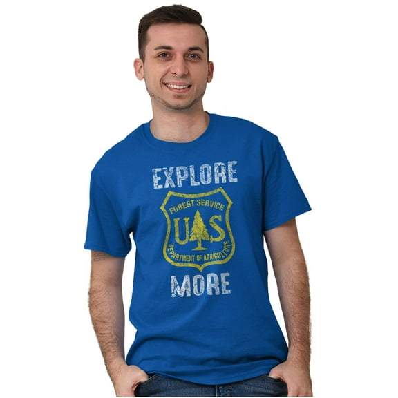 Explore More National Forest Service Men's Graphic T Shirt Tees Brisco Brands M