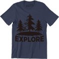 thumbnail image 1 of Explore Nature Camping Tourism Adventure Men's T-Shirt, 1 of 4