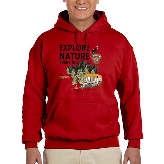 Explore Nature Every Day Hoodie Men -Image by Shutterstock, Male 4X-Large