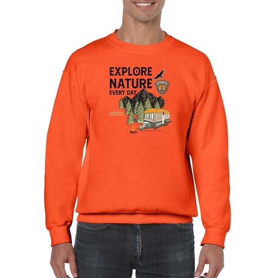 Explore Nature Every Day Sweatshirt Men -Image by Shutterstock, Male 5X-Large
