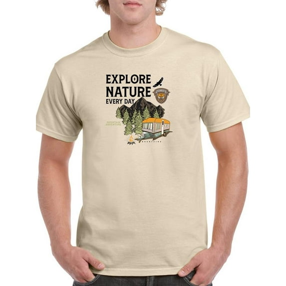 Explore Nature Every Day T-Shirt Men -Image by Shutterstock, Male 3X-Large