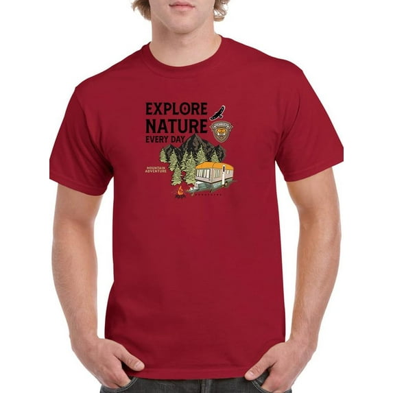 Explore Nature Every Day T-Shirt Men -Image by Shutterstock, Male 5X-Large