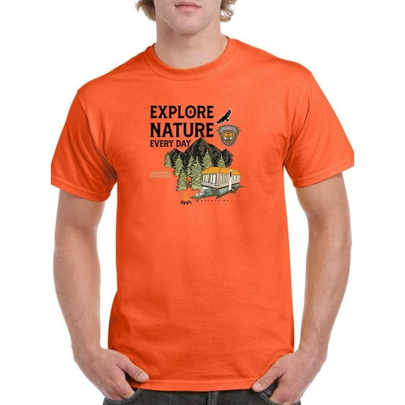 Explore Nature Every Day T-Shirt Men -Image by Shutterstock, Male Large