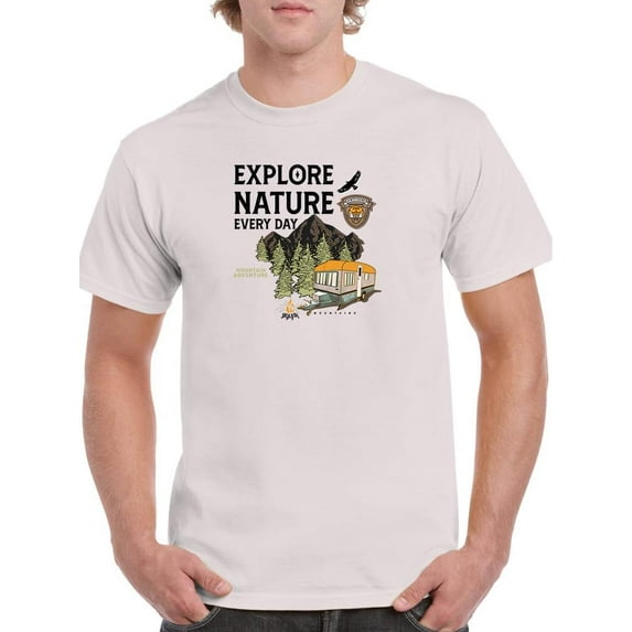 Explore Nature Every Day T-Shirt Men -Image by Shutterstock, Male Large