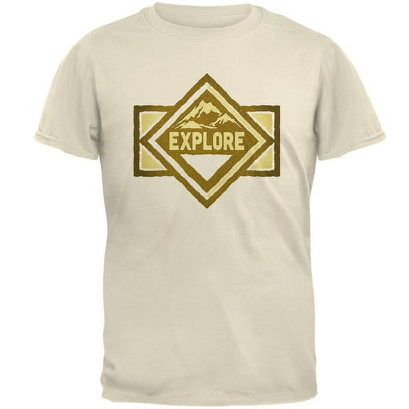 Explore Nature Mens T Shirt Natural SM
