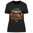 thumbnail image 1 of Explore Outdoors Campsite Design T-Shirt Women -Image by Shutterstock, Female Medium, 1 of 2