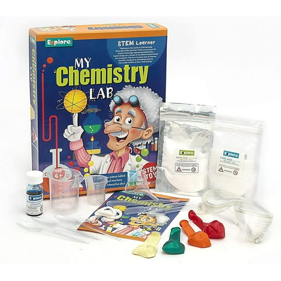 Explore STEM My Chemistry Lab DIY Science Experiment Kit by Mighty Mojo 13 Experiments