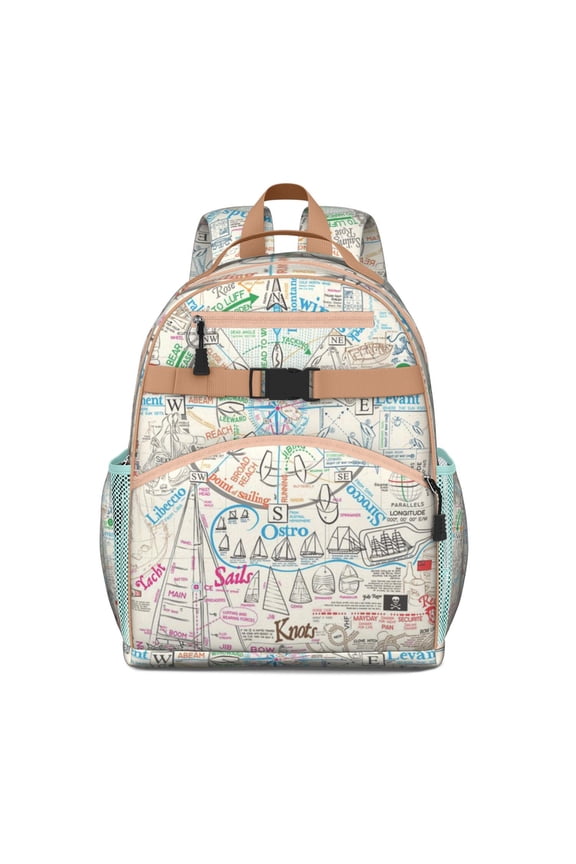 Explore School Backpack Adjustable Padded Straps Chest Strap Water-Resistant Bookbag For Elementary Students