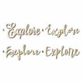 thumbnail image 1 of Explore Sign Unfinished Wood Cutout Home Decor DIY Option 2- 10" Wide / 1/4", 1 of 3