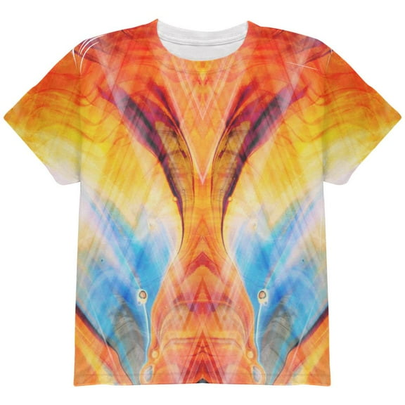 Explore Strange New Worlds All Over Youth T Shirt Multi YLG