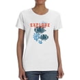 thumbnail image 1 of Explore The Oceans Coral Shaped T-Shirt Women -Image by Shutterstock, Female Large, 1 of 4