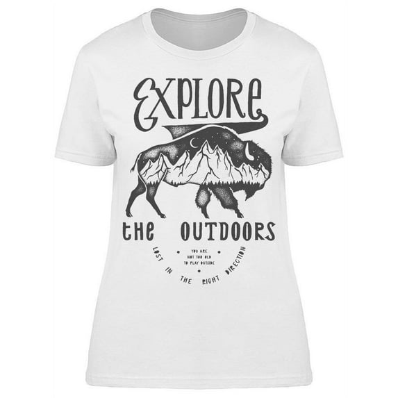 Explore The Outdoors T-Shirt Women -Image by Shutterstock, Female Large