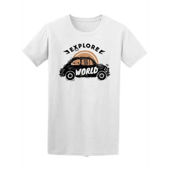 Explore The World Car T-Shirt Men -Image by Shutterstock, Male x-Large