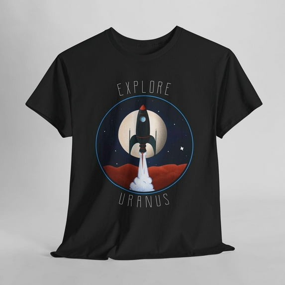 Explore Uranus Space Mission Unisex T-Shirt, Funny Space Themed Gift, Planet Space Tee, Astronaut Tee Shirt Gift, Birthday Galaxy Shirt